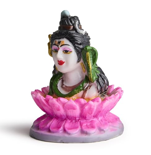 ESPLANADE Murti for Car Dashboard – Ashirwad Idol for Home Temple, Office Décor – Resin Figurine (Shiv)