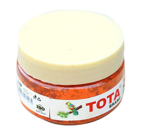 Tota Sindoor for Pooja, Tilak, Hanumanji and Ganesh ji Puja| 100% Lead Free | Pack of 4 (20gm x 4) | Colour, Orange
