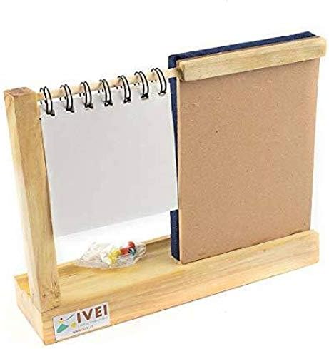 IVEI Warli Utility Desk Calendar with a pinboard - Desk Organizer - Office Calendar
