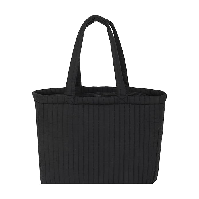 SKAPADORO Quilted Cotton Tote Bag with Zip, Inner Zipper Pocket, Multipurpose Embroidered Hand Bag for Women/Girls For Shopping Travel College Gym Work, Everyday Shoulder Bag - Evil Eye; Floral