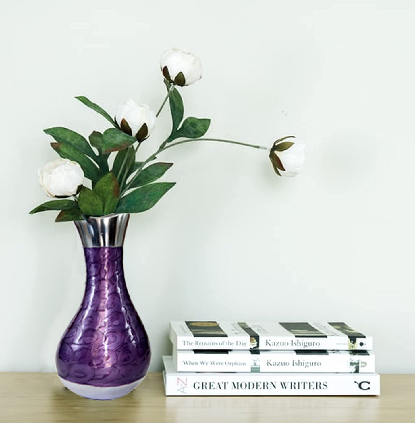 Metal Flower Vase Flower Pot Holder - Decorative Showpiece - Home D?©cor - Blue - 16" Inches