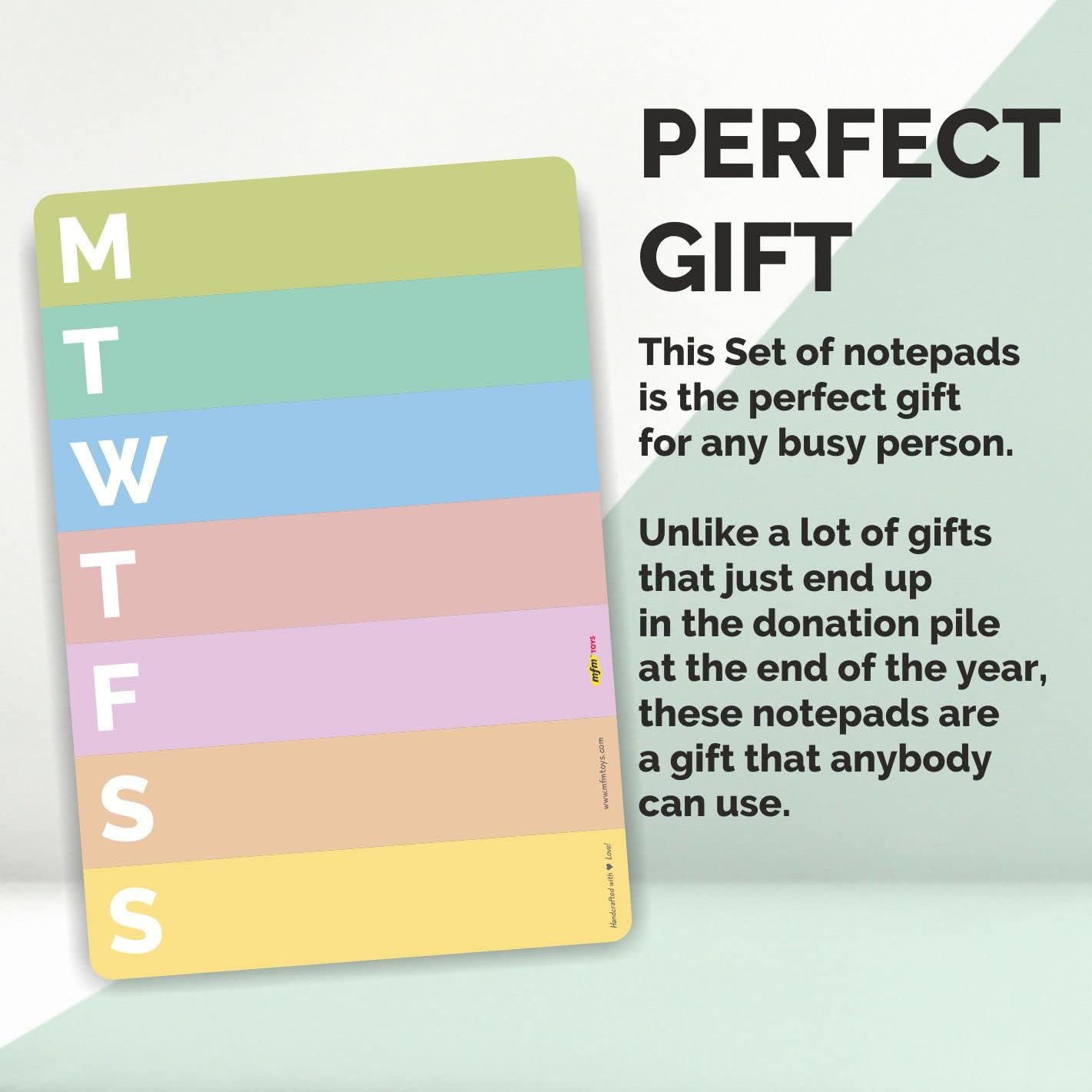 XOXOMags Mini Fridge Magnet Write-Erase Planner Board - for Daily and Weekly Tasks, Meal Planner, Organizer, Shopping Checklists for Home and Office (Rainbow Week)