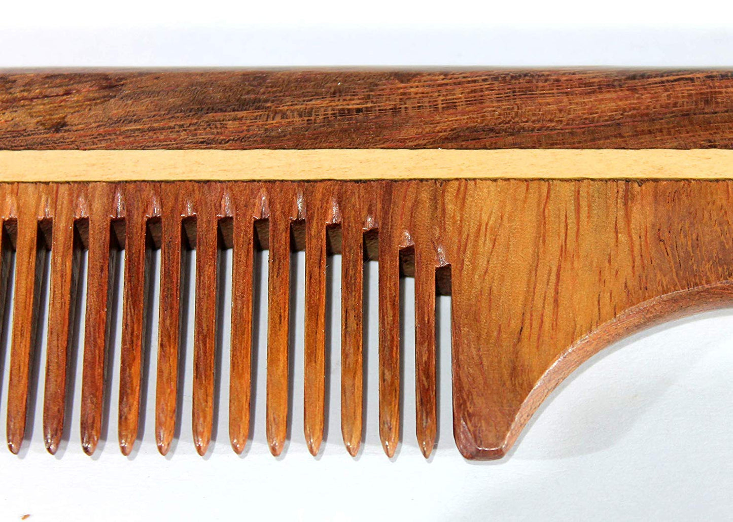 eSplanade Wooden Comb for Men & Women - Natural Shisham Wood Handmade Hair, Beard, Moustache Comb