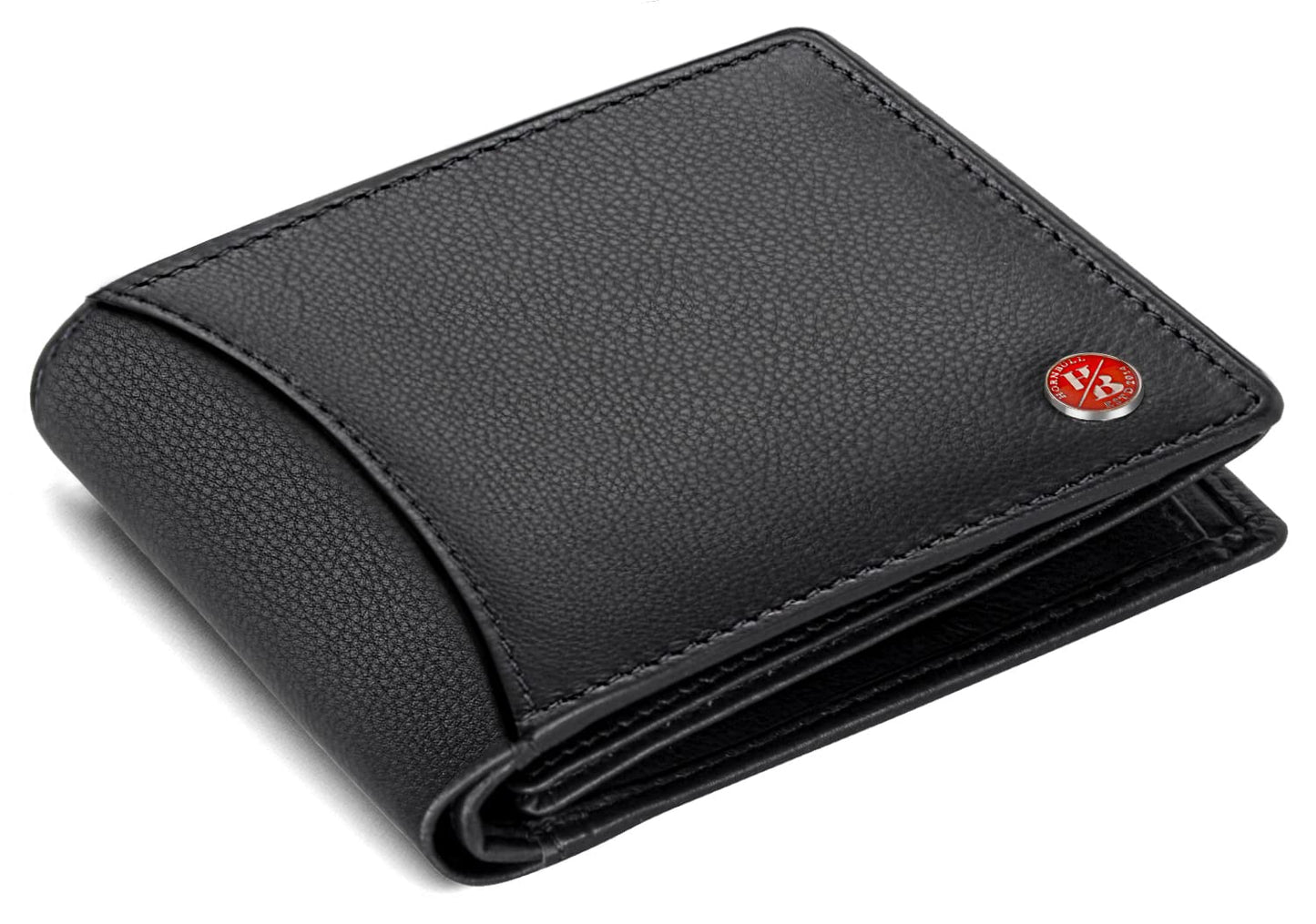 HORNBULL Themes Black RFID Blocking Leather Wallet for Men | Wallets Men Leather