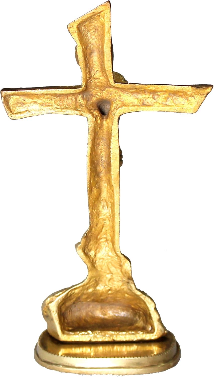 StonKraft Brass Holy Statue of Jesus Christ - Jesus Cross - Idol Statue Sculpture - 8" Inches