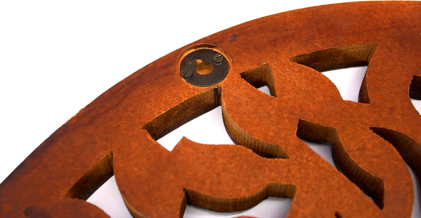 eSplanade Tree of Life Wall Hanging Showpiece | Decorative Items - Home Decor | Wood - Brown - 15.5" Inches