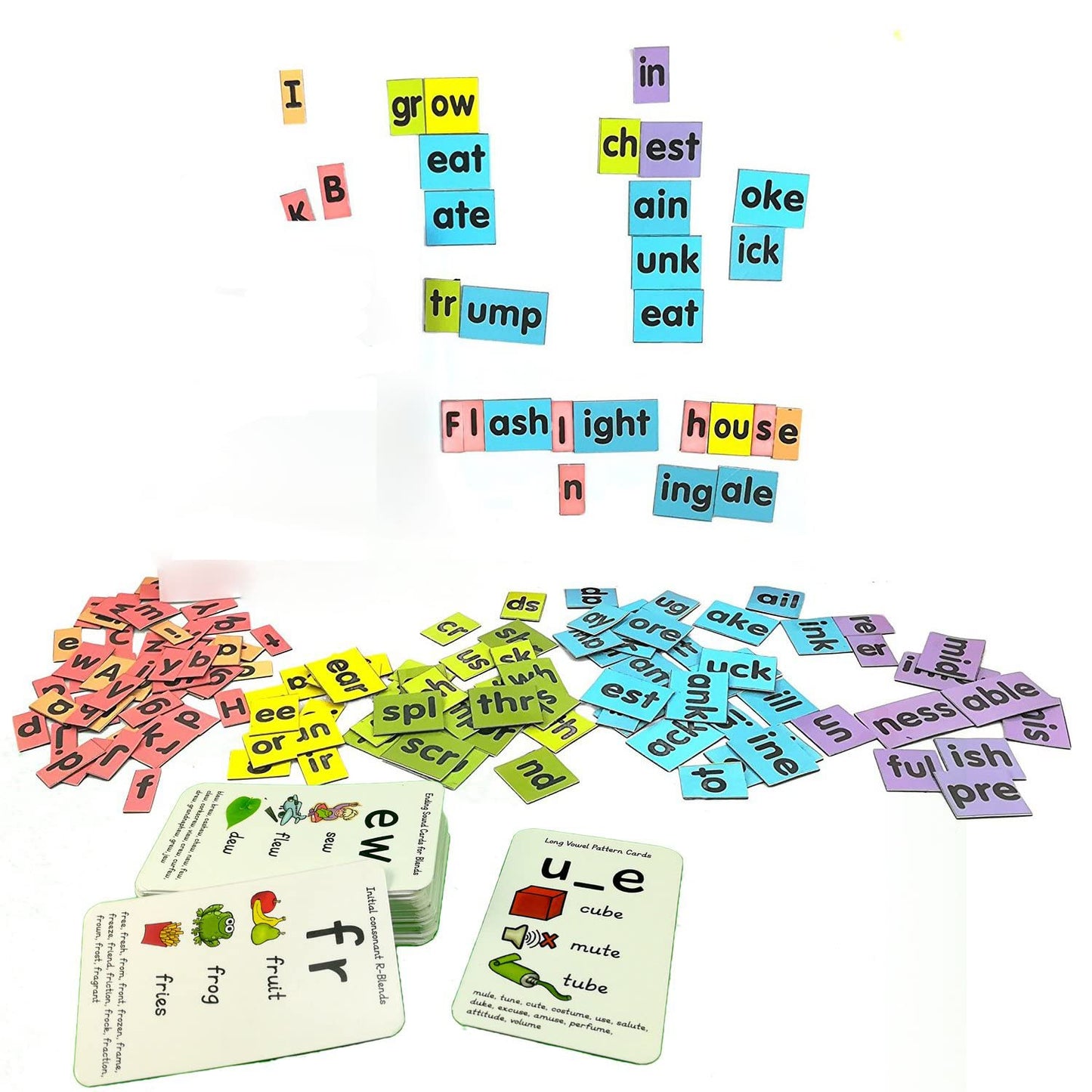 Stonkraft Phonic Word Builder Tiles (Understanding Pronunciation) Ages 6+ | 170 Magnetic Tiles