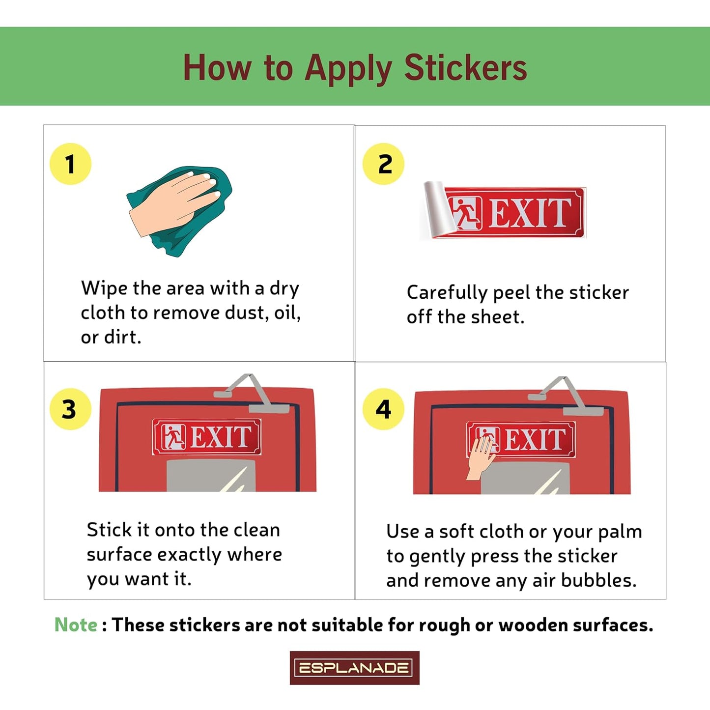 eSplanade PLEASE KEEP DOOR CLOSED Sign Sticker Decal - Easy to Mount Weather Resistant Long Lasting Ink Size (9" x 3")