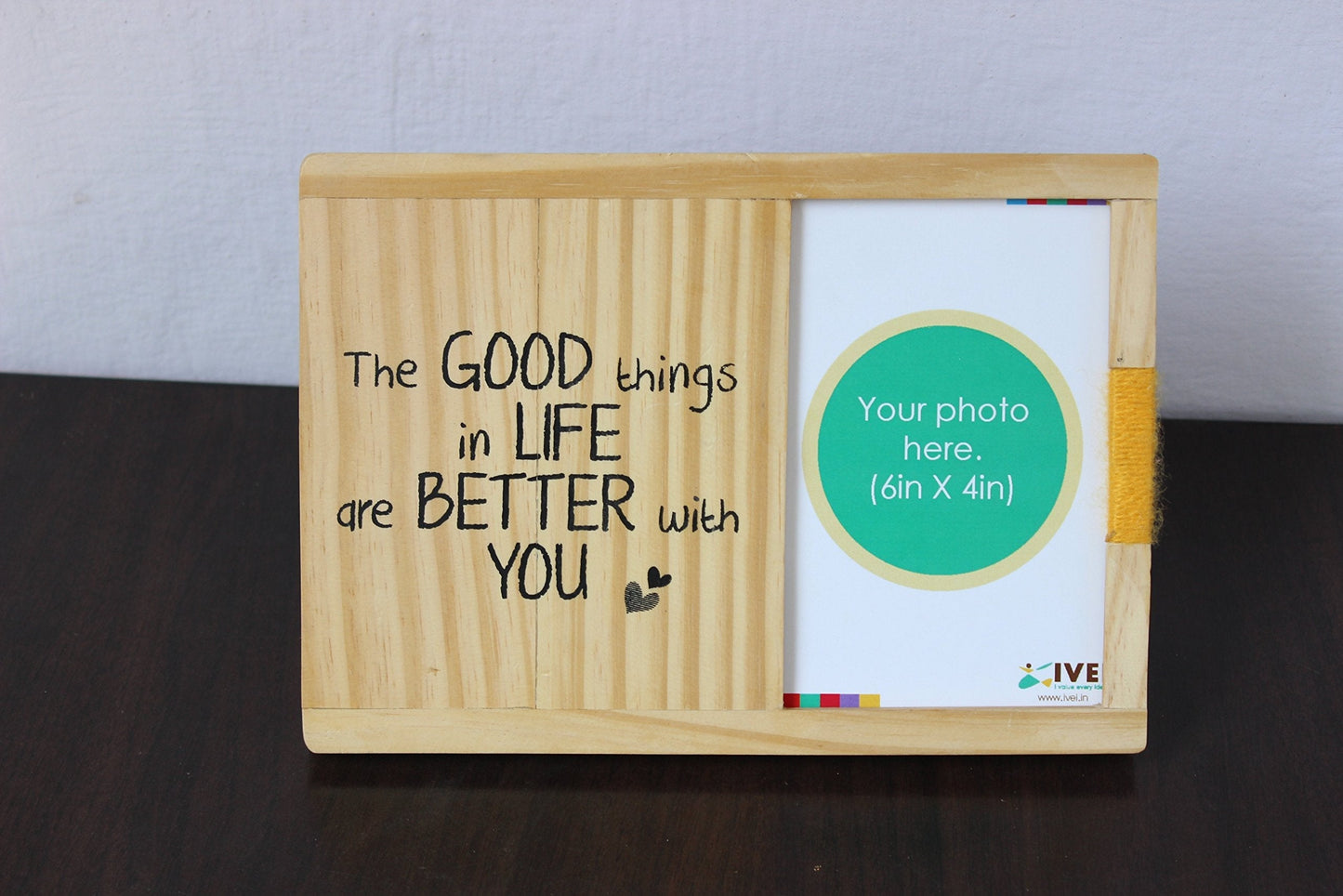 IVEI wooden photoframe for wall and desk - Memories - picture quote - gifts for photographer - souvenir gifts - farewell gifts