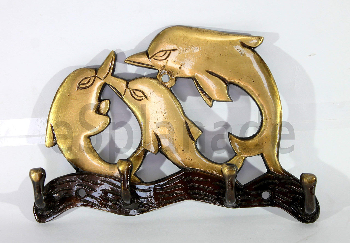 Multicolored Ethnic Horse Brass Key | Key Stand | Key Holder, for Keys Hanger Hook, Wall Key Holder, Key Stand, Keys Rack Hook, Key Hanging Hooks (Dolphin Design)