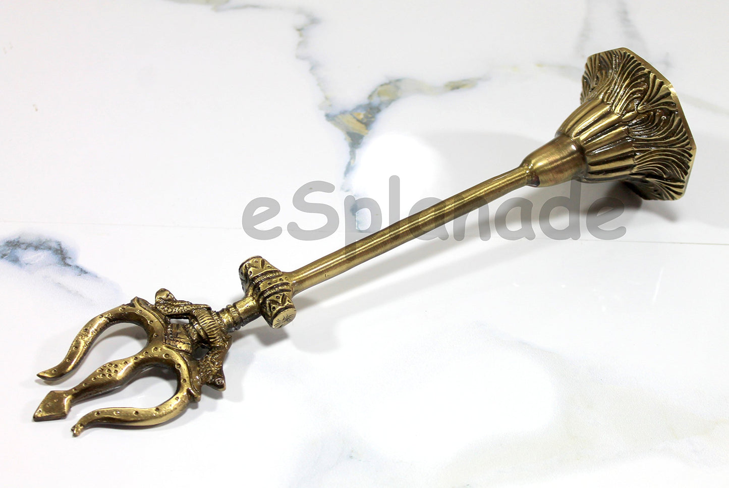 eSplanade Brass Shivling with Sheshnag | Shiva Lingam Shiv Ling Idol Murti Natraj for Home Decor or Daily Pooja/puja(Lingam)