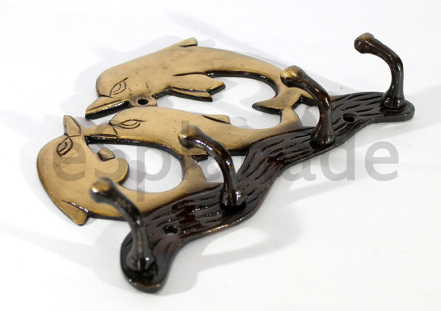 Multicolored Ethnic Horse Brass Key | Key Stand | Key Holder, for Keys Hanger Hook, Wall Key Holder, Key Stand, Keys Rack Hook, Key Hanging Hooks (Dolphin Design)