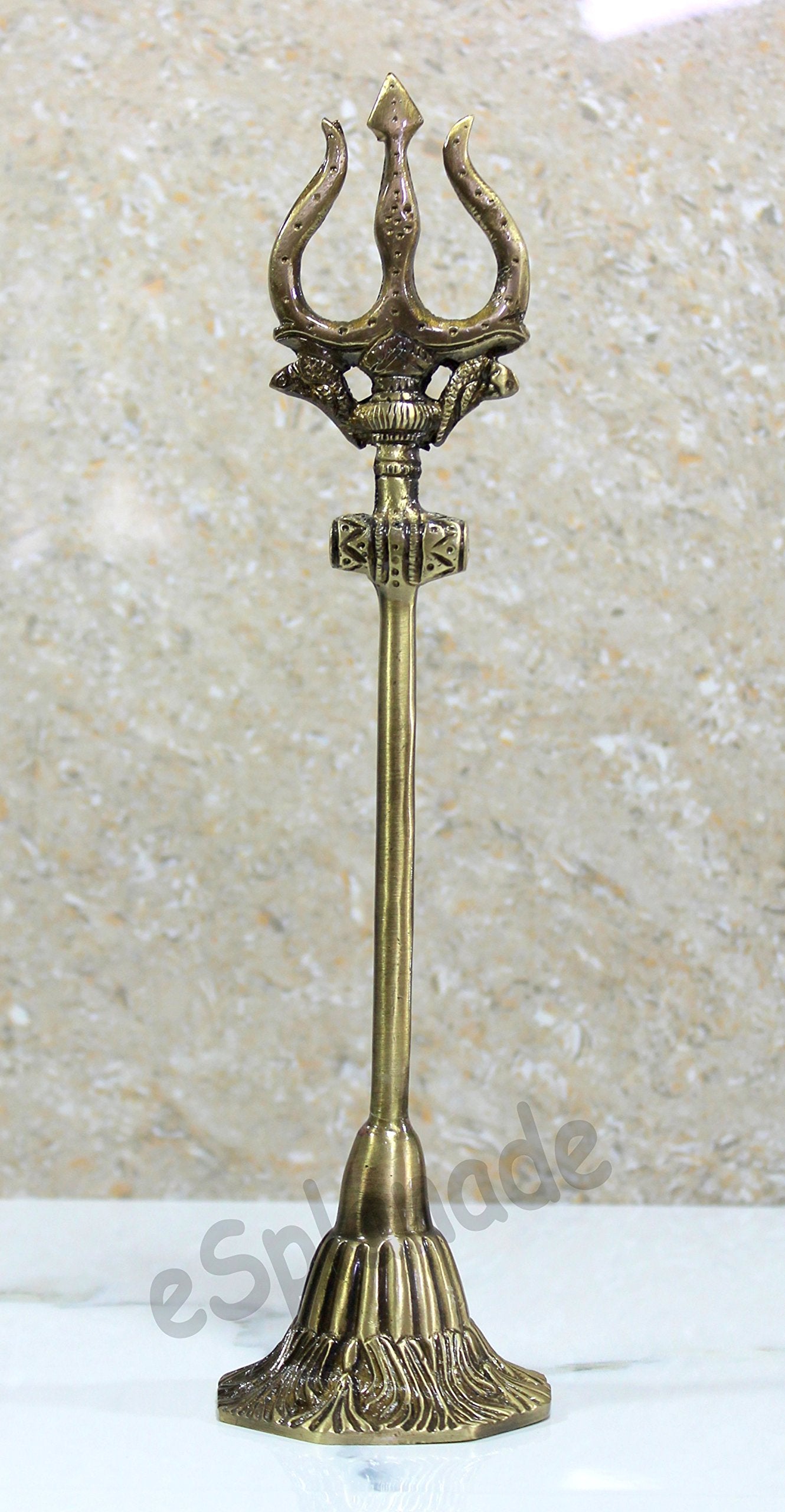 eSplanade Brass Shivling with Sheshnag | Shiva Lingam Shiv Ling Idol Murti Natraj for Home Decor or Daily Pooja/puja(Lingam)