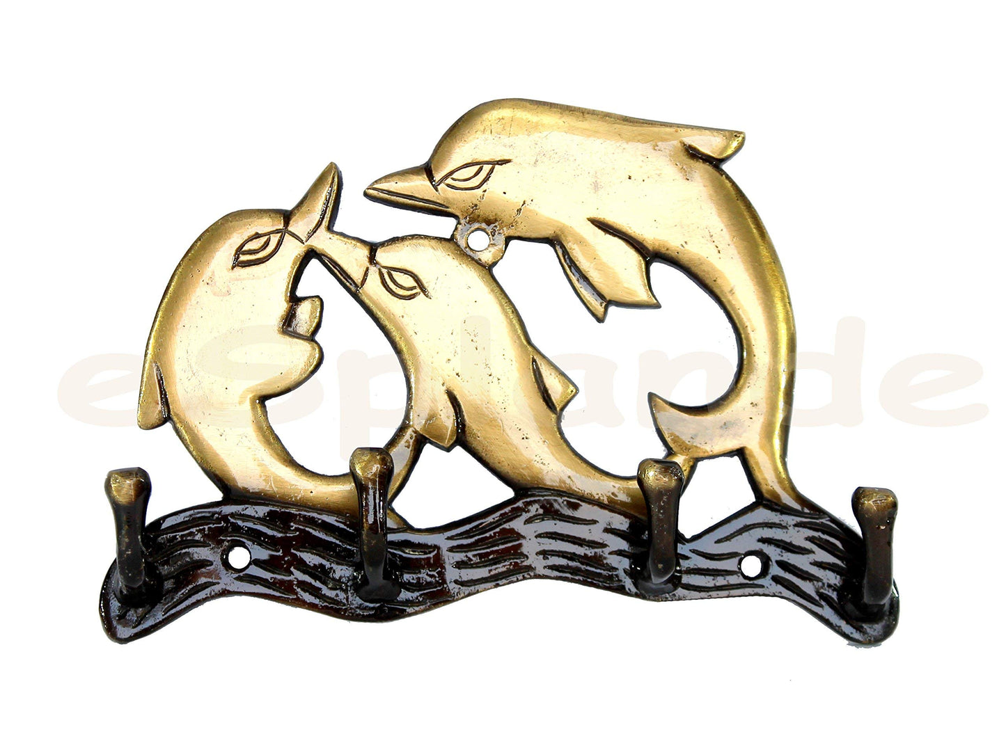 Multicolored Ethnic Horse Brass Key | Key Stand | Key Holder, for Keys Hanger Hook, Wall Key Holder, Key Stand, Keys Rack Hook, Key Hanging Hooks (Dolphin Design)