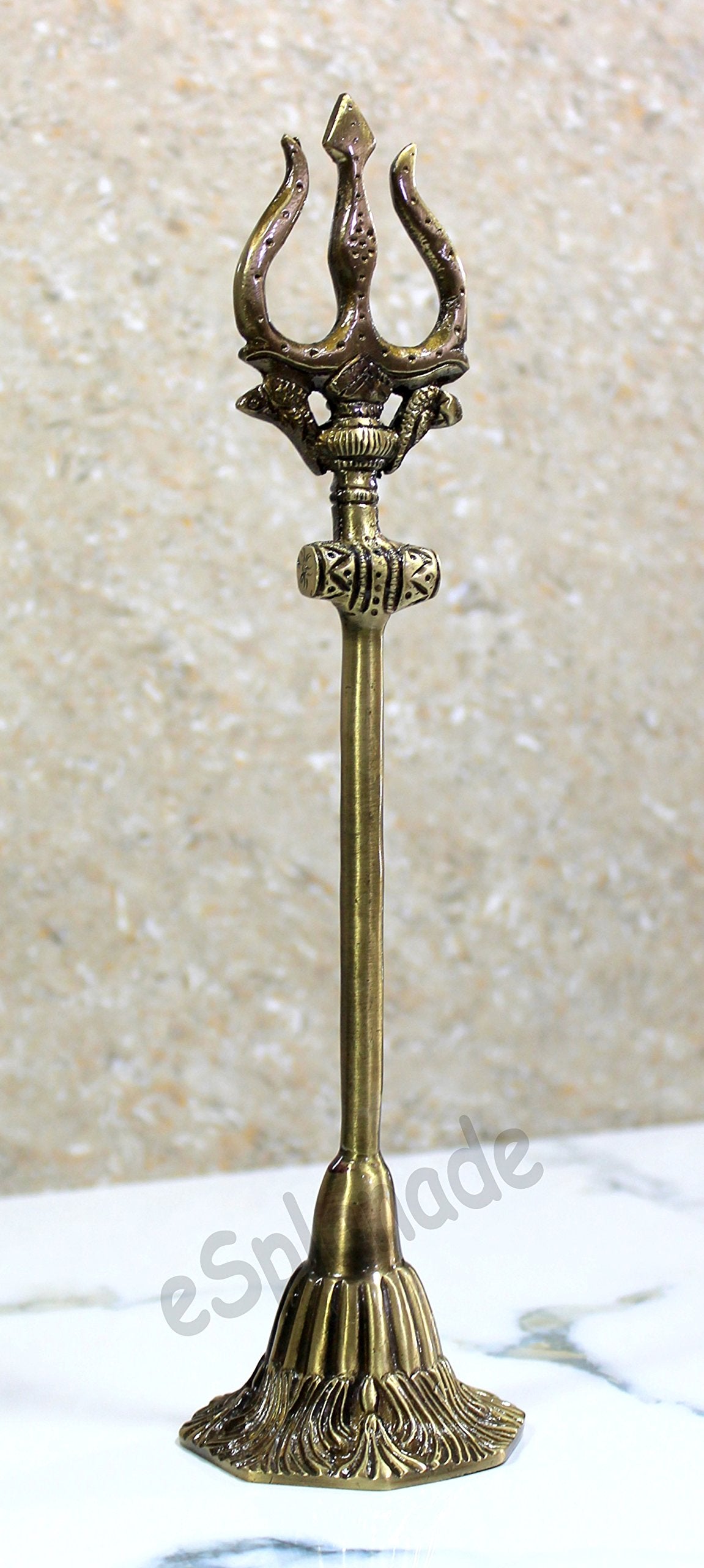 eSplanade Brass Shivling with Sheshnag | Shiva Lingam Shiv Ling Idol Murti Natraj for Home Decor or Daily Pooja/puja(Lingam)