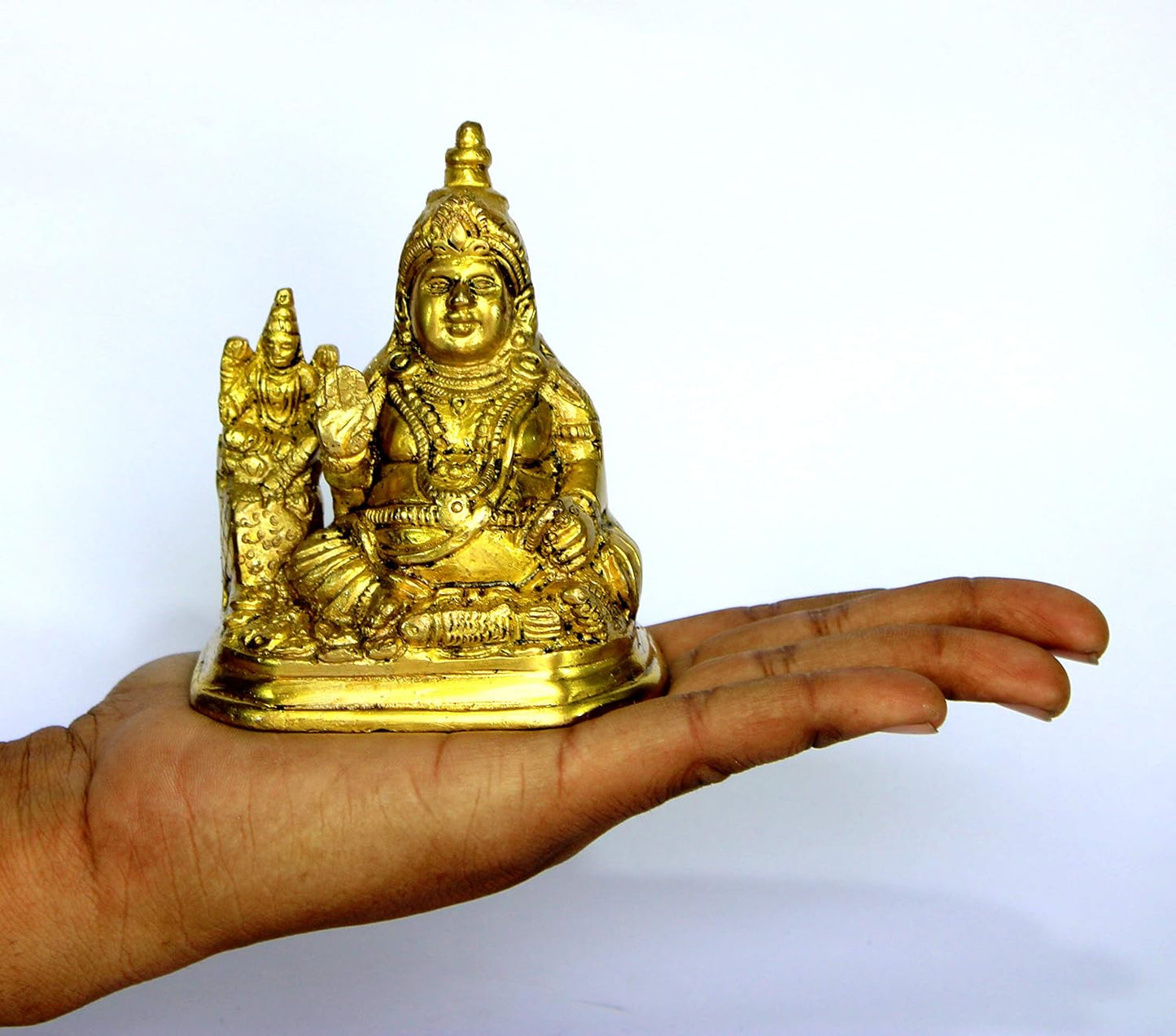 eSplanade Brass Laxmi Lakshmi Kuber Idol Murti Sculpture (4.25")