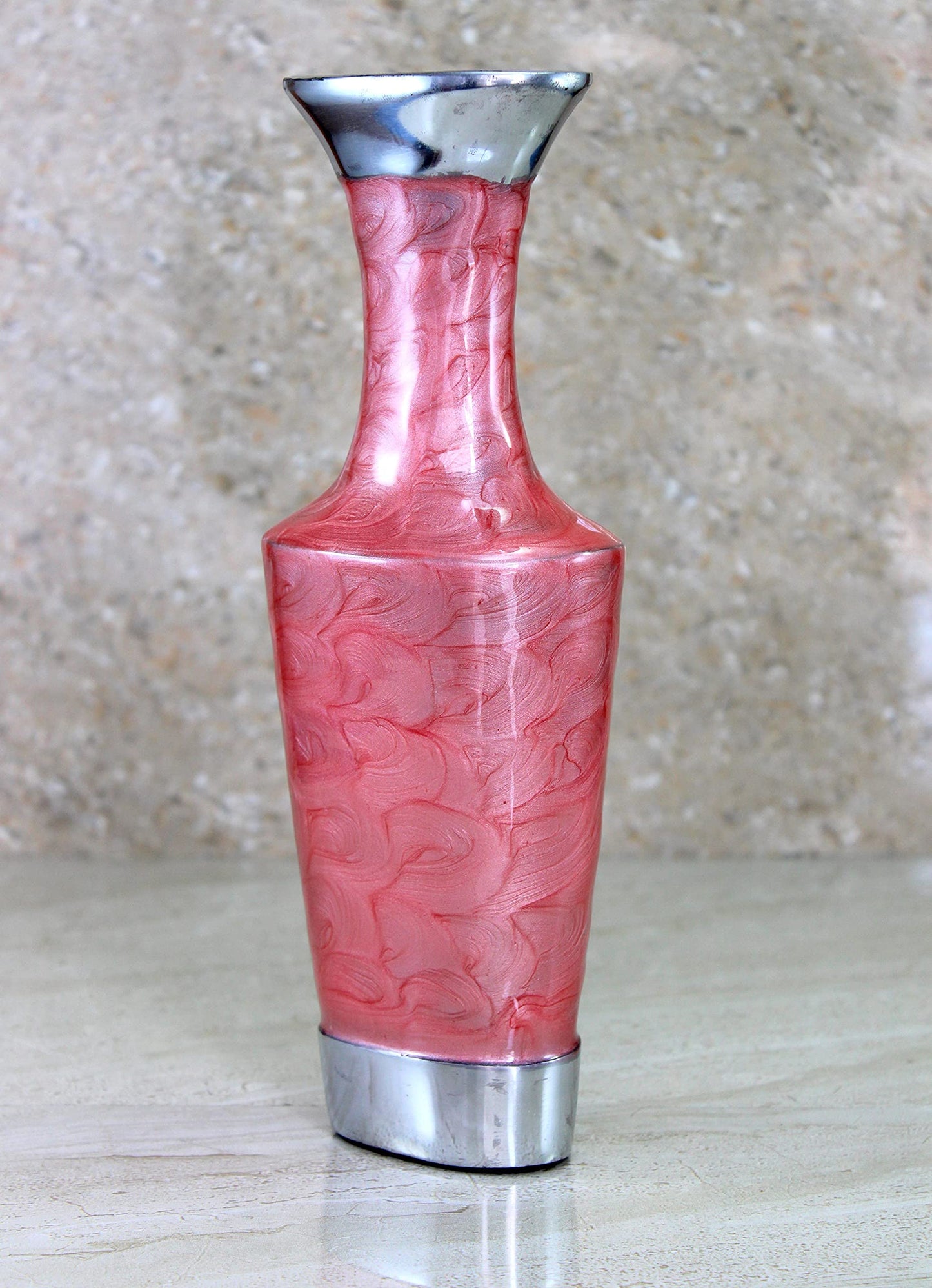 Metal Flower Vase Flower Pot Holder - Decorative Showpiece - Home D?©cor - Blue - 16" Inches