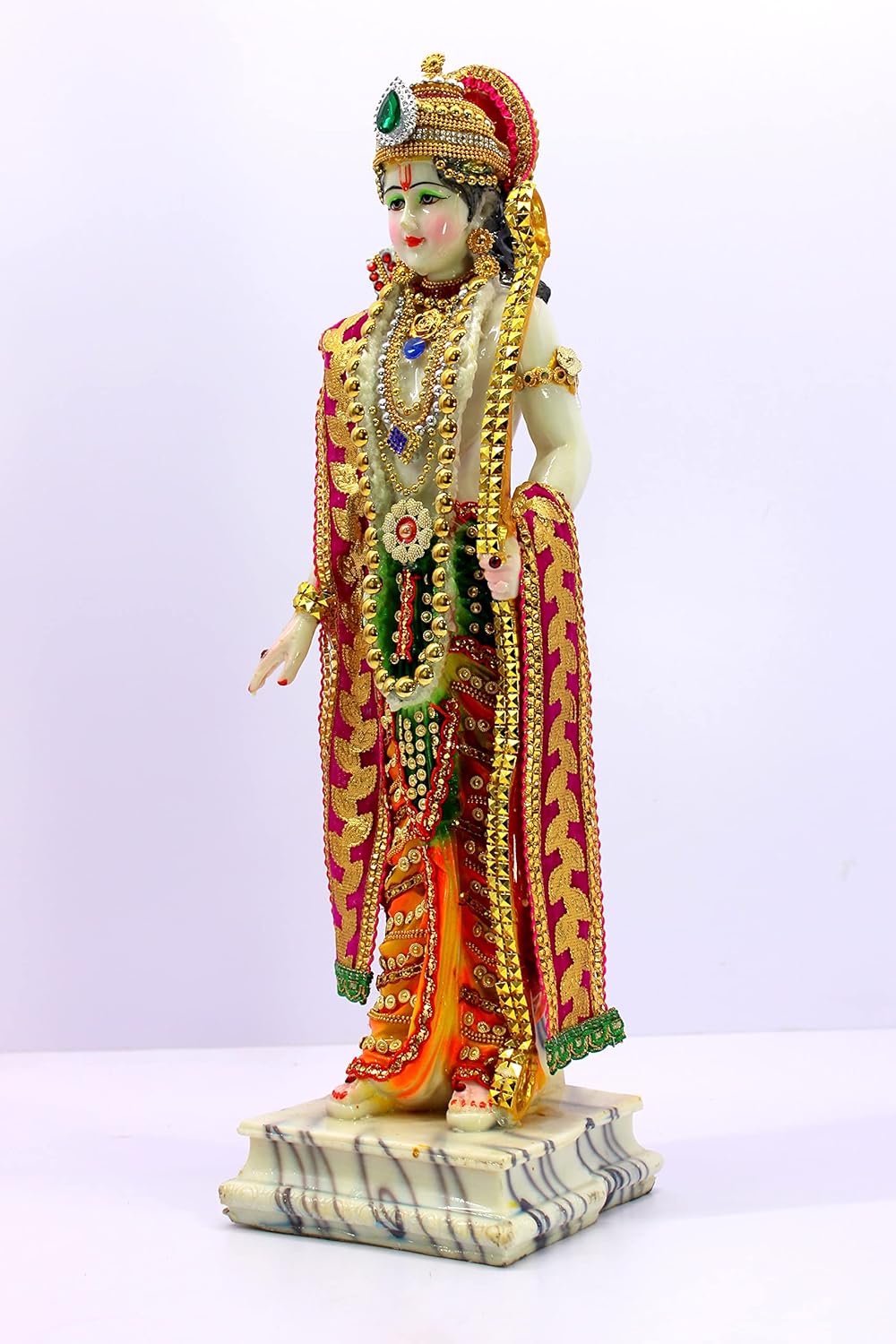 eSplanade Ram Darbar with Ram, Laxman, Sita and Hanuman Murti Idol Statue Sculpture | Decorative Idols - Home Decor | Resin - Multicolour - 18" Inches (Big Size)