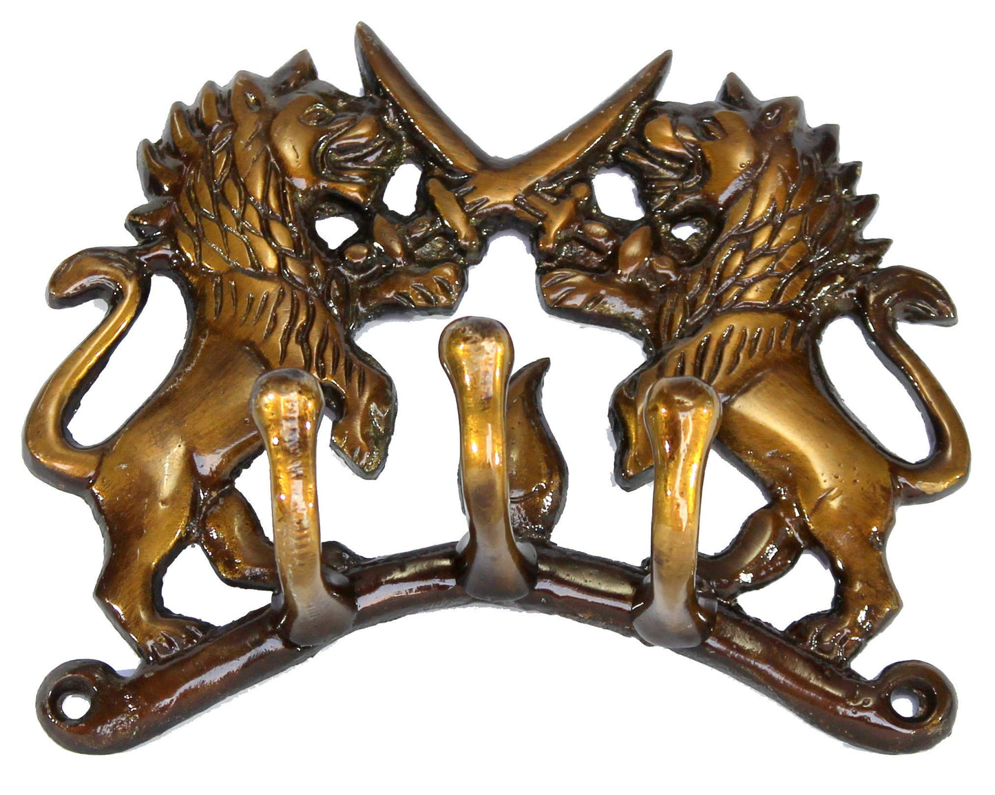 Multicolored Ethnic Horse Brass Key | Key Stand | Key Holder, for Keys Hanger Hook, Wall Key Holder, Key Stand, Keys Rack Hook, Key Hanging Hooks (Dolphin Design)