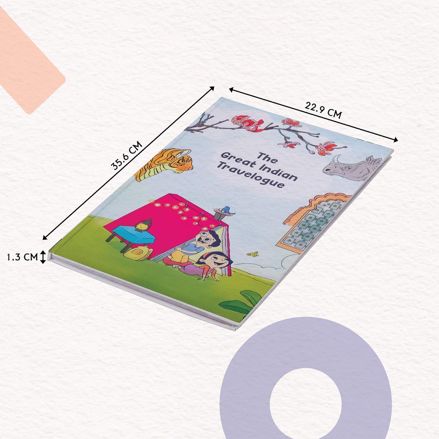 The Great Indian Travelogue - Magical journey across India | Kids travel book | Children's early learning picture book | Yug Books | Yug Publications