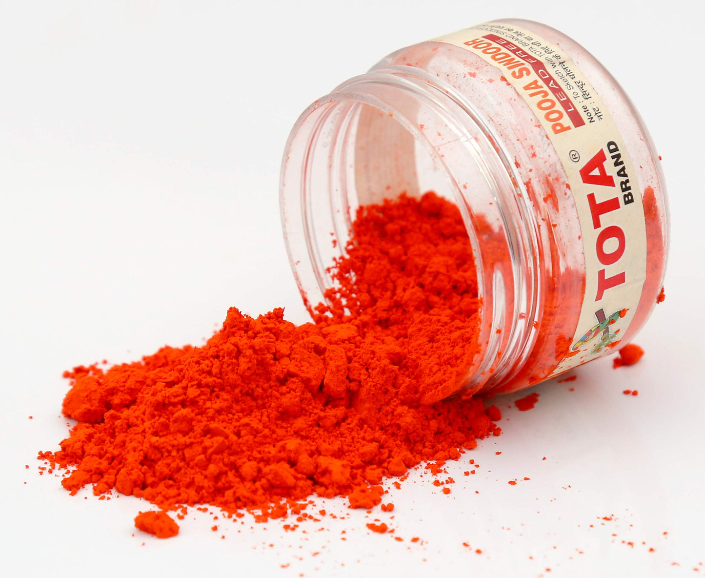 Tota Sindoor for Pooja, Tilak, Hanumanji and Ganesh ji Puja | 100% Lead Free | Pack of 4 (20gm x 4) | Colour - Orange