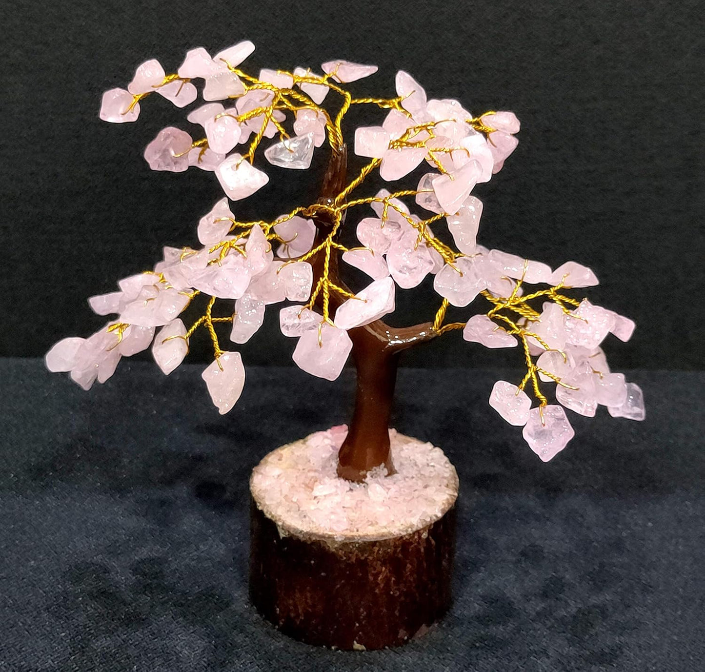 eSplanade Crystals Tree Healing Stones Seven Chakra Natural Healing Gemstone Bonsai Fortune Money Tree, Home Office Decor Spiritual Gift | Size 7-8 Inches