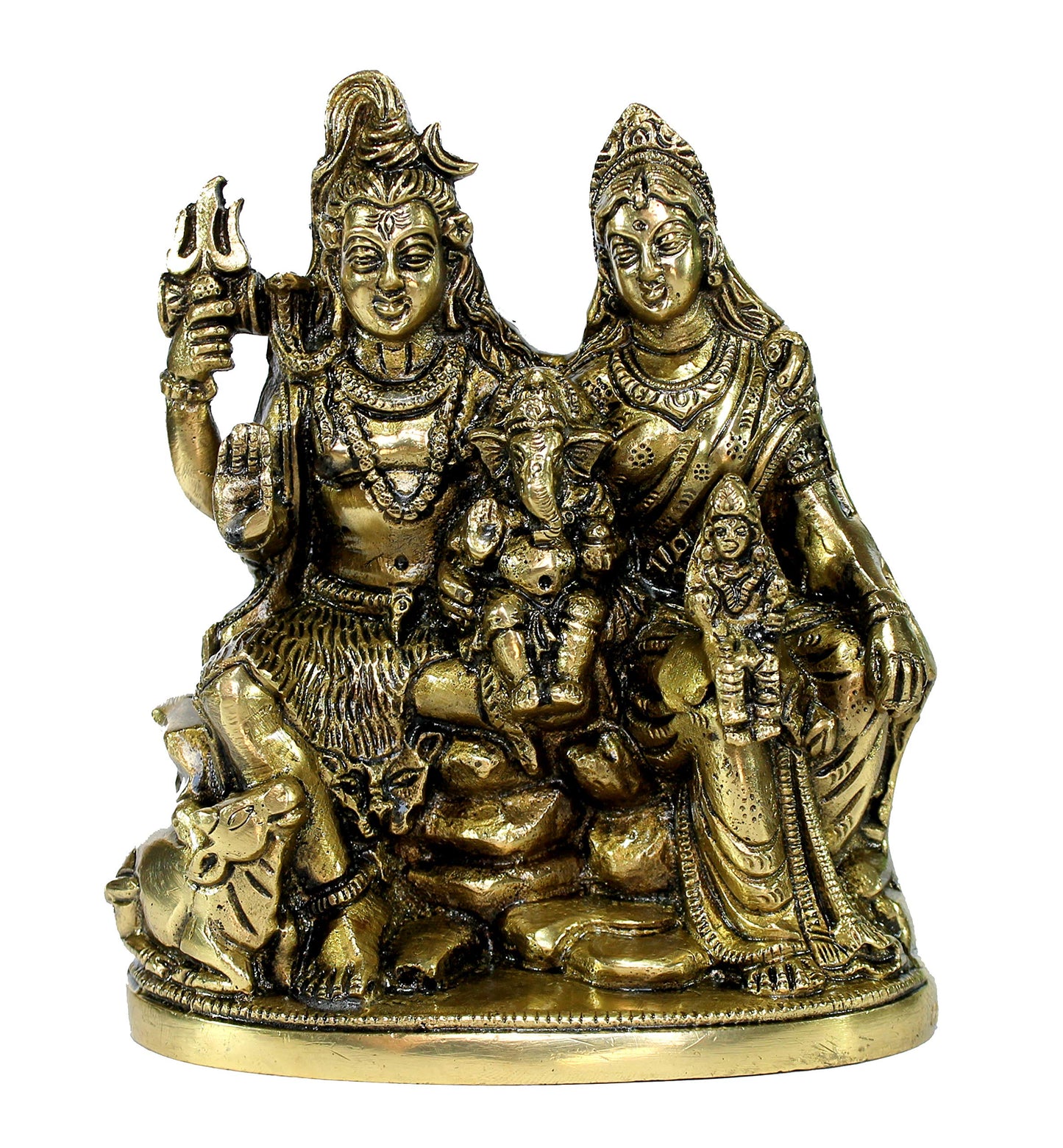 eSplanade Brass Shivling with Sheshnag | Shiva Lingam Shiv Ling Idol Murti Natraj for Home Decor or Daily Pooja/puja(Lingam)