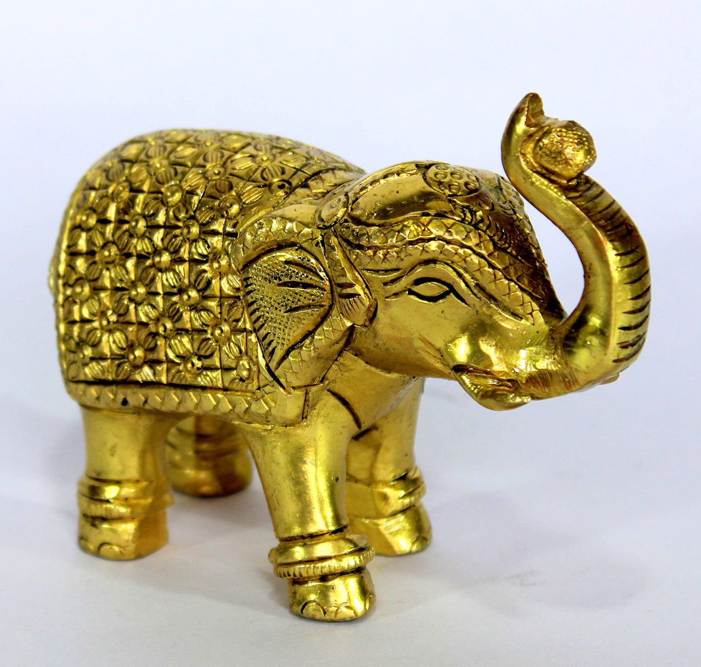 ESPLANADE Elephant Savari/Safari Brass Pen Holder for Desk, Office, and Home | Office Organiser | Desk Organizer | Pen Stand