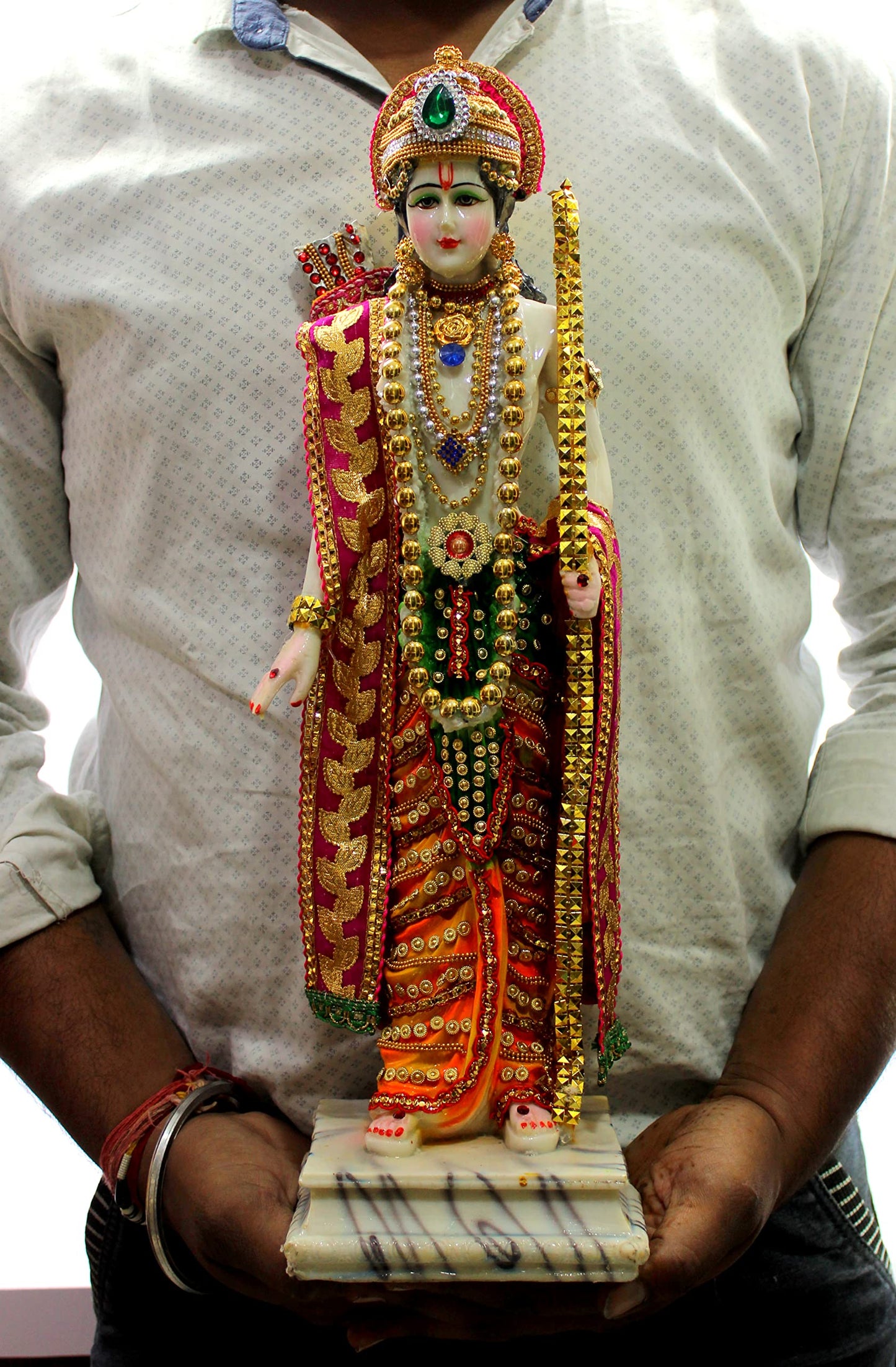 ESPLANADE Ram ji Shri Ram Murti Idol Statue Sculpture | Decorative Idols - Home Decor | Resin - Multi - 18" Inches (Big Size)