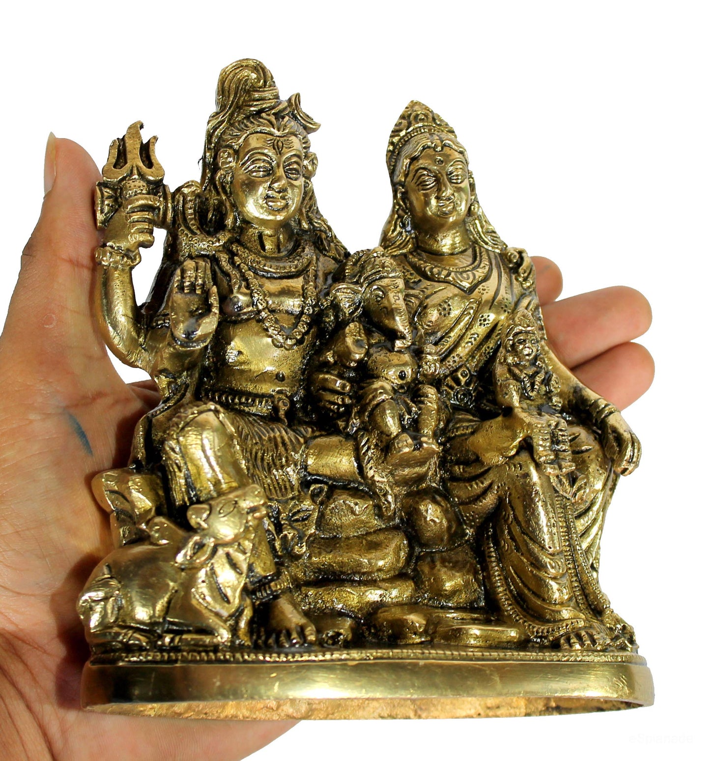 eSplanade Brass Shivling with Sheshnag | Shiva Lingam Shiv Ling Idol Murti Natraj for Home Decor or Daily Pooja/puja(Lingam)