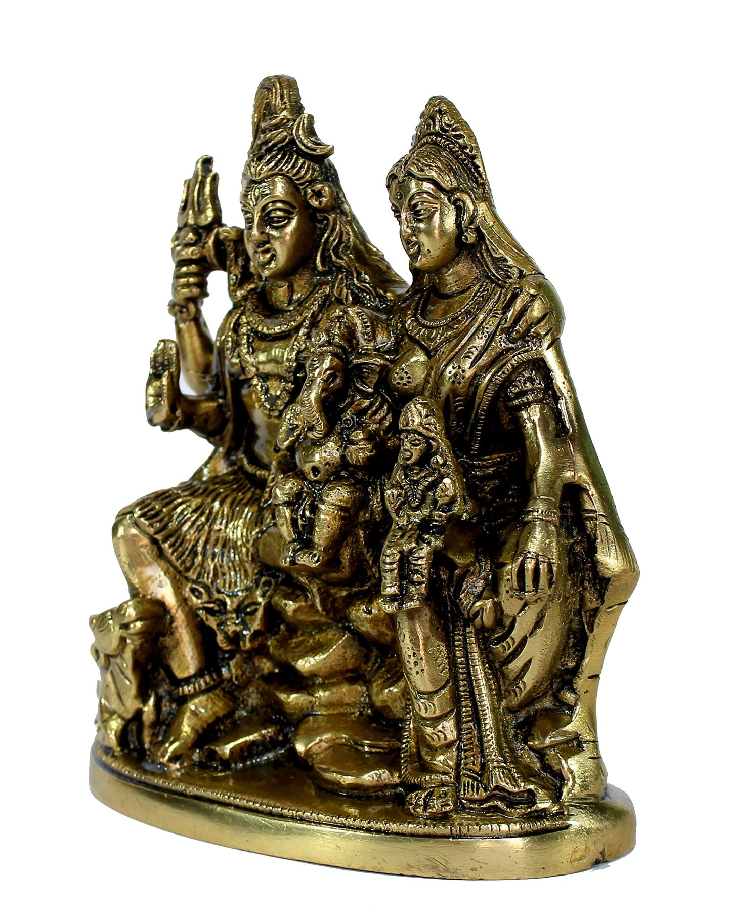 eSplanade Brass Shivling with Sheshnag | Shiva Lingam Shiv Ling Idol Murti Natraj for Home Decor or Daily Pooja/puja(Lingam)