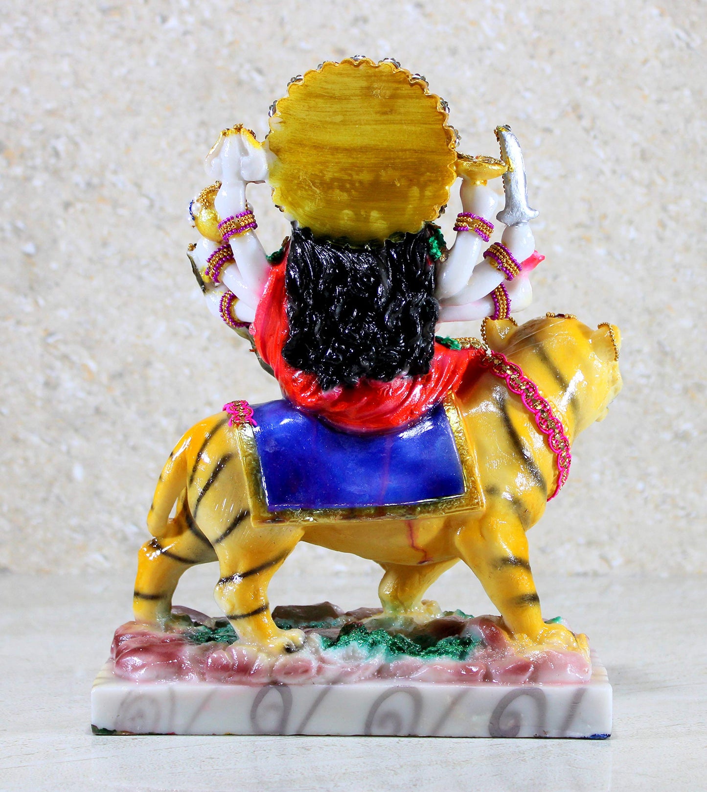 eSplanade Maa Durga Mata Rani Statue Idol for Home Mandir (8") | Navratri Pooja | Durga Maa - Resin - Multicolour