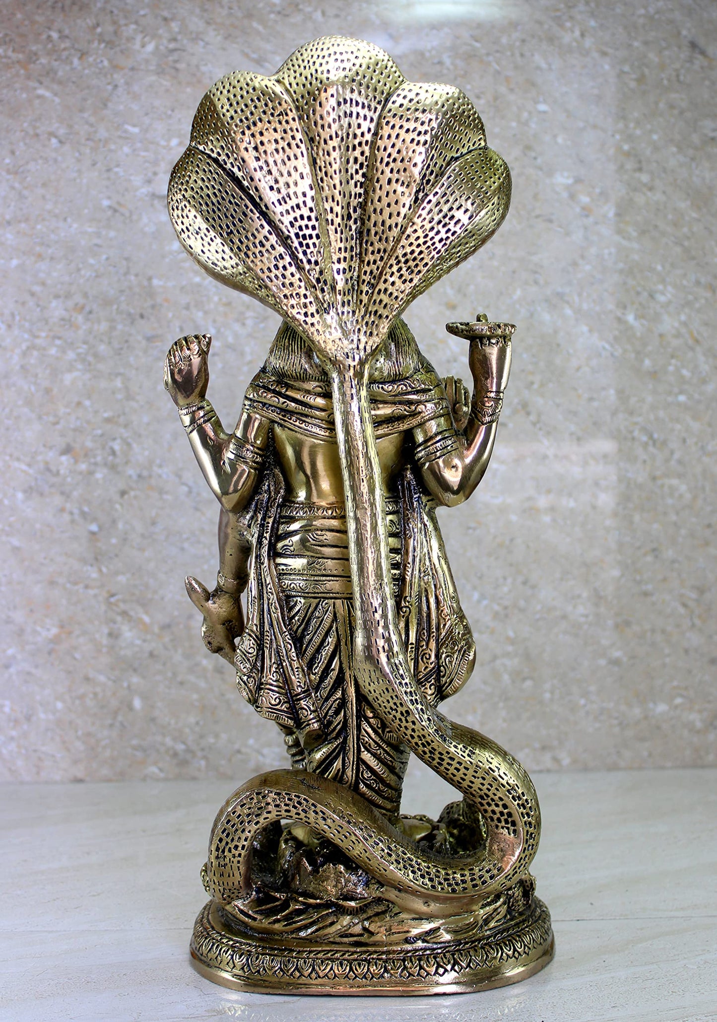 eSplanade Resin Lord Vishnu Narayana Moorti Murti Idol Statue | Pooja Idols - Home Decor | Multicolor