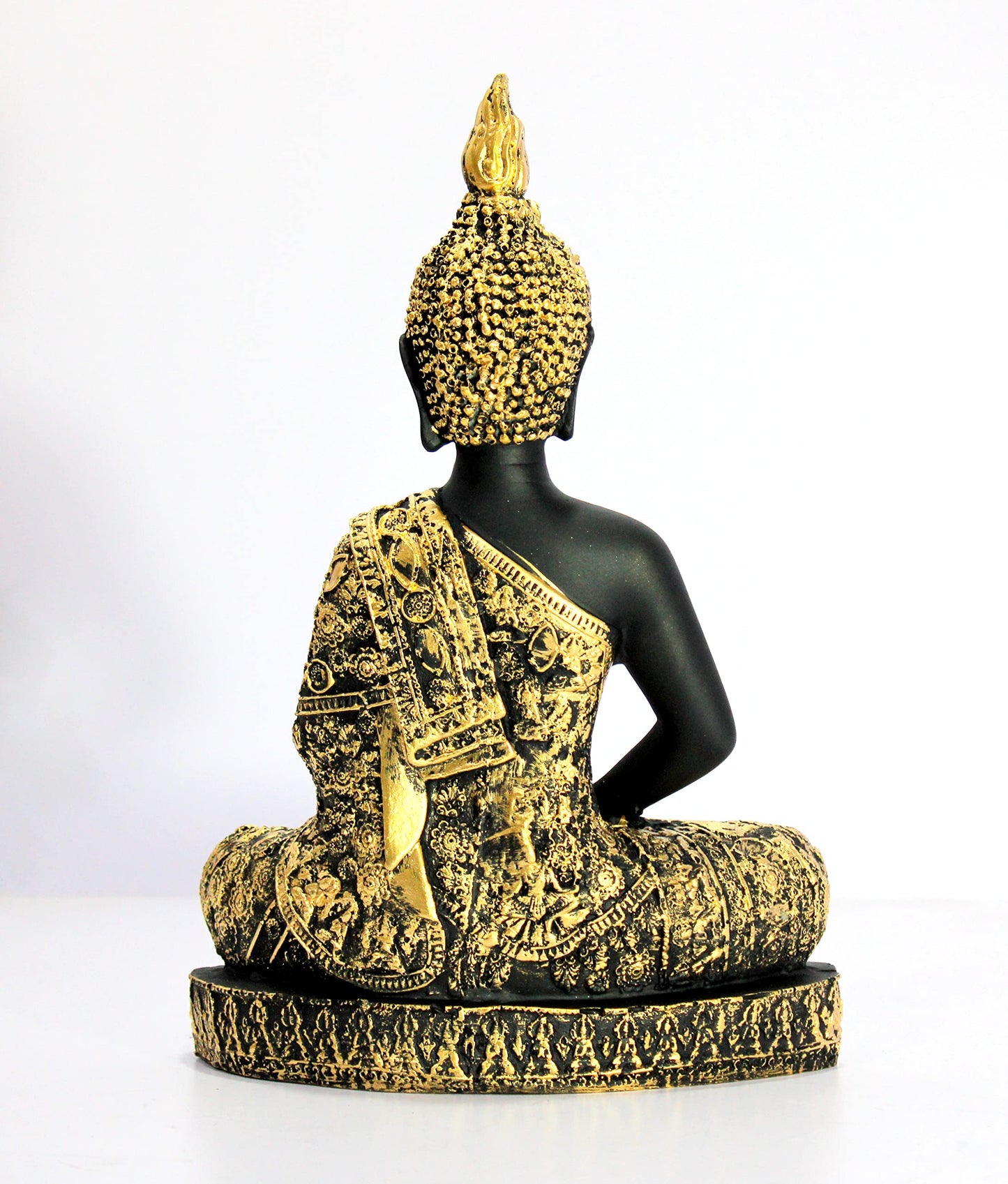 eSplanade Meditating Buddha Statue for Home Decor | Resin Sitting Buddha Showpiece for Living Room, Office Table or Desk, Shelf | Tibetan Buddhist Idol | Zen and Yoga Figurine