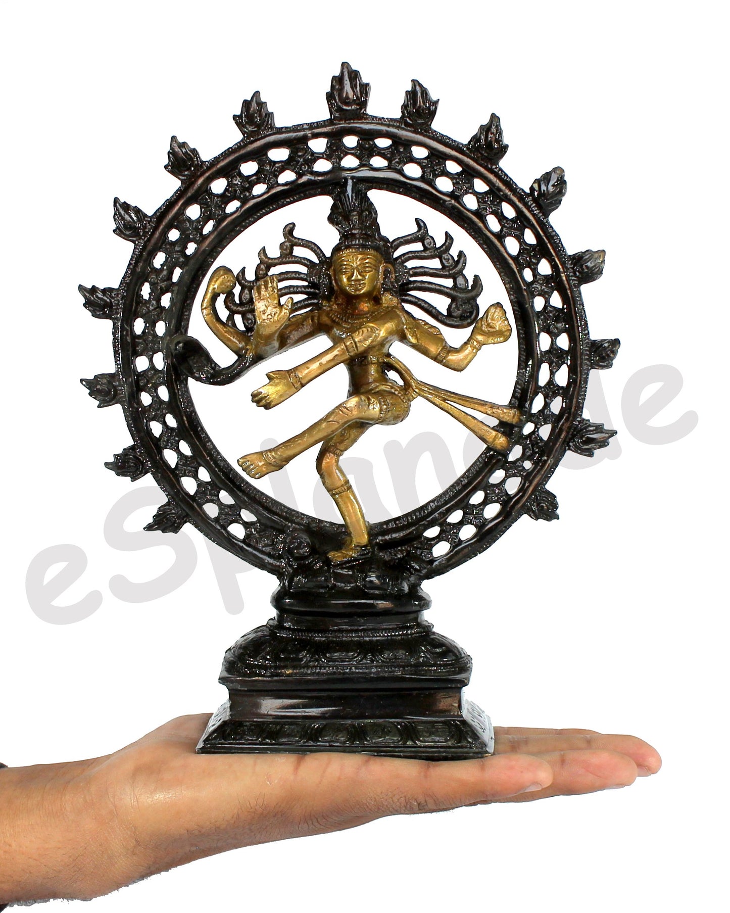 eSplanade Brass Shivling with Sheshnag | Shiva Lingam Shiv Ling Idol Murti Natraj for Home Decor or Daily Pooja/puja(Lingam)
