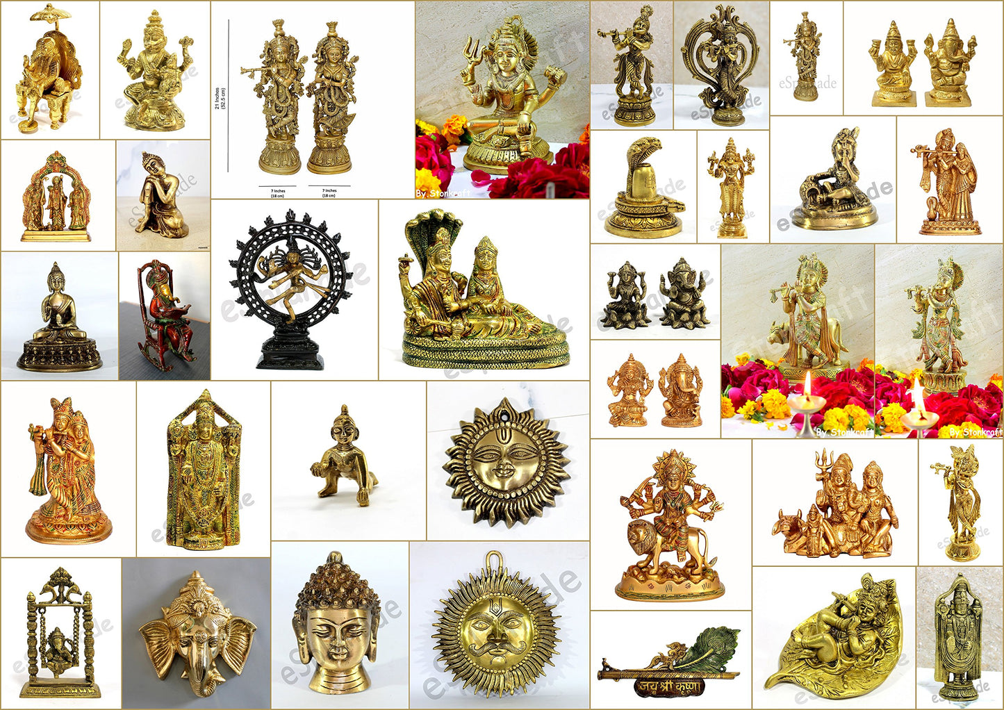 eSplanade Brass Shivling with Sheshnag | Shiva Lingam Shiv Ling Idol Murti Natraj for Home Decor or Daily Pooja/puja(Lingam)