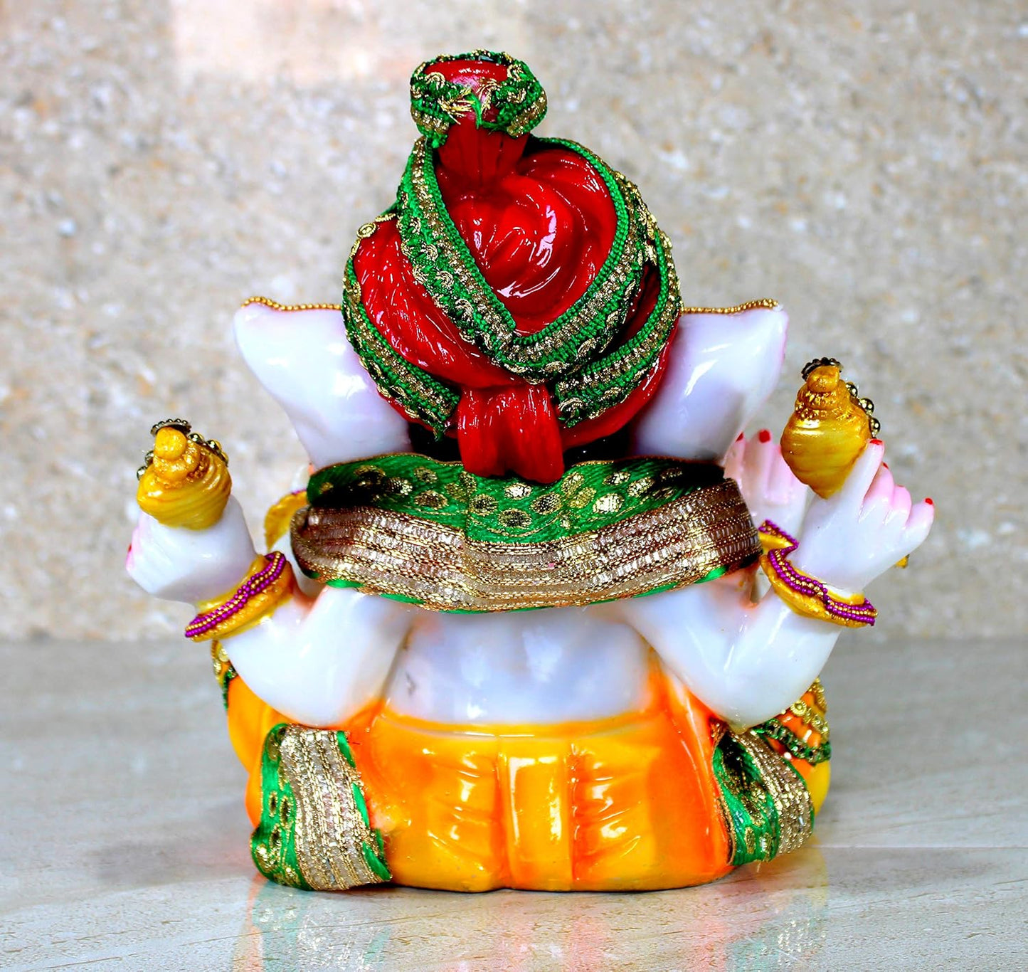 eSplanade Pagdi Ganesha Ganpati Murti Idol Statue Sculpture (9")