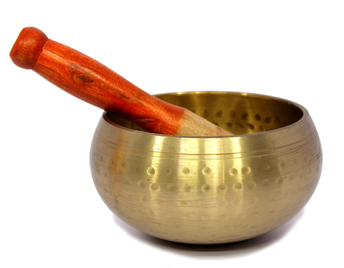 eSplanade - 5 inches - Singing Bowl Tibetan Buddhist Prayer Instrument With Striker Stick | OM Bell | OM Bowl | Meditation Bowl | Music Therapy (gold)
