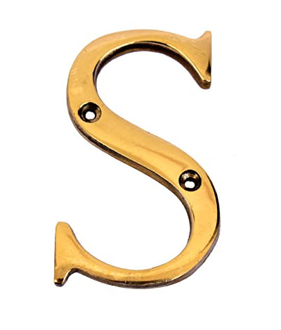 eSplanade - Brass House Hotel Door Name Alphabets - Wall Door Plaque Letter Alphabets - 3" Inches - Golden ("All Alphabet-3")