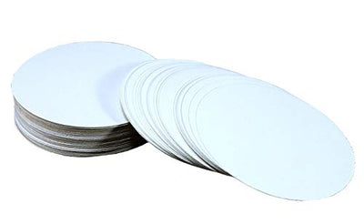 eSplanade Disposable Paper Coasters - Use and Throw Reversible Round Paper Coasters - Set of 100 - White