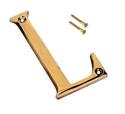 eSplanade - Brass House Hotel Door Name Alphabets - Wall Door Plaque Letter Alphabets - 3" Inches - Golden ("All Alphabet-3")