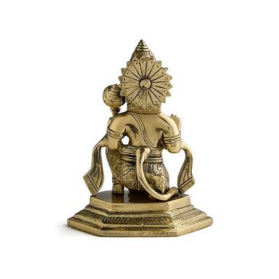 ESPLANADE Brass Hanuman Anjaneya Pavan Putra Bajrangbali Maruti Idol Murti Moorti Statue (6" Inches)