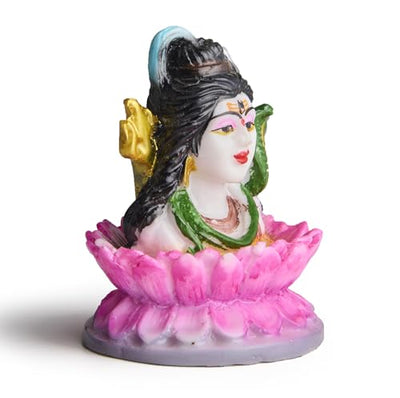 ESPLANADE Murti for Car Dashboard – Ashirwad Idol for Home Temple, Office Décor – Resin Figurine (Shiv)