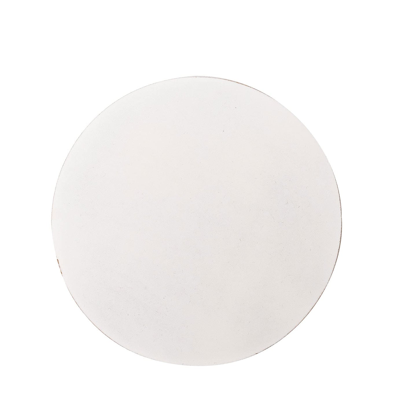 IVEI DIY MDF Round Cutout Wood Sheet Craft / Primer- MDF Cutouts Circle Shaped Curved Painting Wooden Sheet Craft - Set of 2 for Decoupage MDF Plains, Resin Art Work & Decoration (12 in X 12 in X 6 mm)