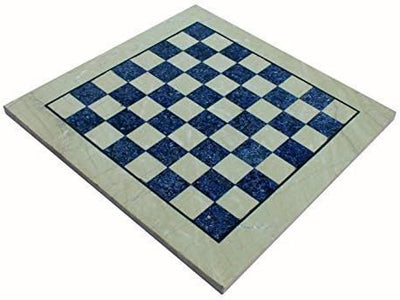 StonKraft - Collectible Black Natural Granite Stone & White Marble Chess Board without Pieces - Appropriate Wooden & Brass Chess Pieces Chessmen available separately by Brand- 12", 15",20" Inches