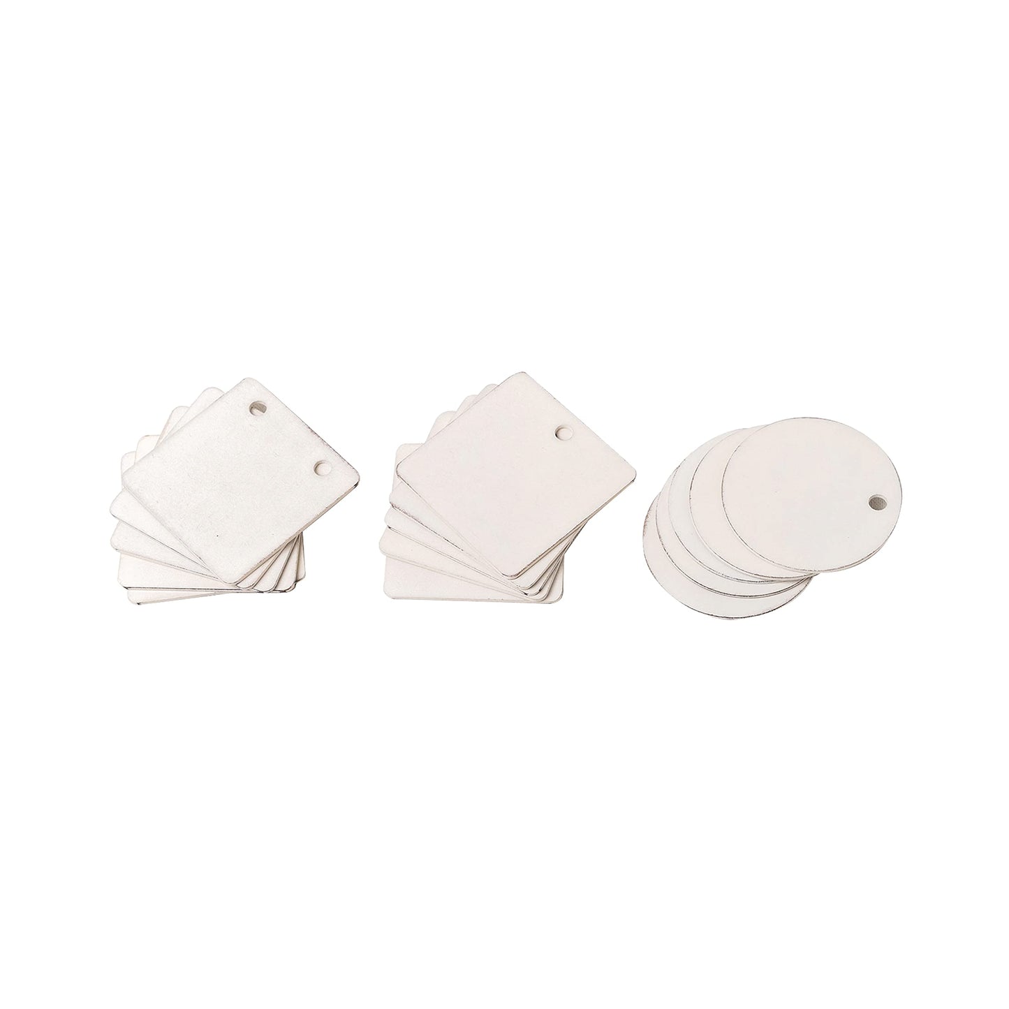 IVEI DIY MDF Shaped Pendants -MDF Cutouts Pendants - Plain, Primer MDF Blanks Pendant Cutouts - for Painting Wooden Sheet Craft, Decoupage, Resin Art Work & Decoration