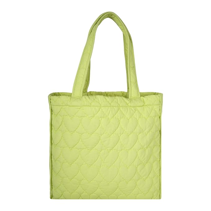 SKAPADORO Quilted Cotton Tote Bag, Multipurpose Hand Bag for Women, Girls For Shopping Travel College, Office, Everyday Use Shoulder Bag, Washable & Eco-friendly - Blue & Green Design