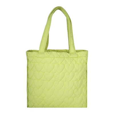 SKAPADORO Quilted Cotton Tote Bag, Multipurpose Hand Bag for Women, Girls For Shopping Travel College, Office, Everyday Use Shoulder Bag, Washable & Eco-friendly - Blue & Green Design