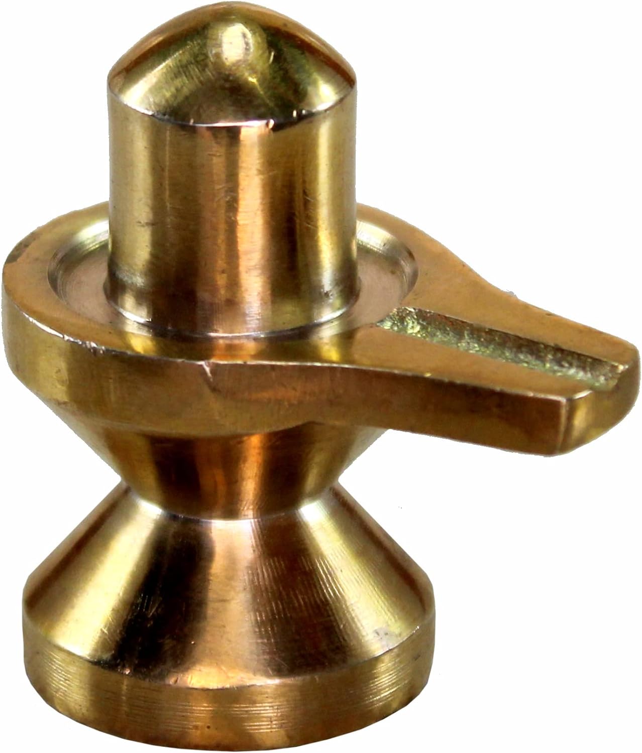 ESPLANADE Brass Shiva Lingam Idol 2.5 in Car Dashboard God Idol for Home for Desk Decor | Antique Decor Item | Home Decor Gift Showpieces