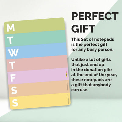 XOXOMags Mini Fridge Magnet Write-Erase Planner Board - for Daily and Weekly Tasks, Meal Planner, Organizer, Shopping Checklists for Home and Office (Rainbow Week)